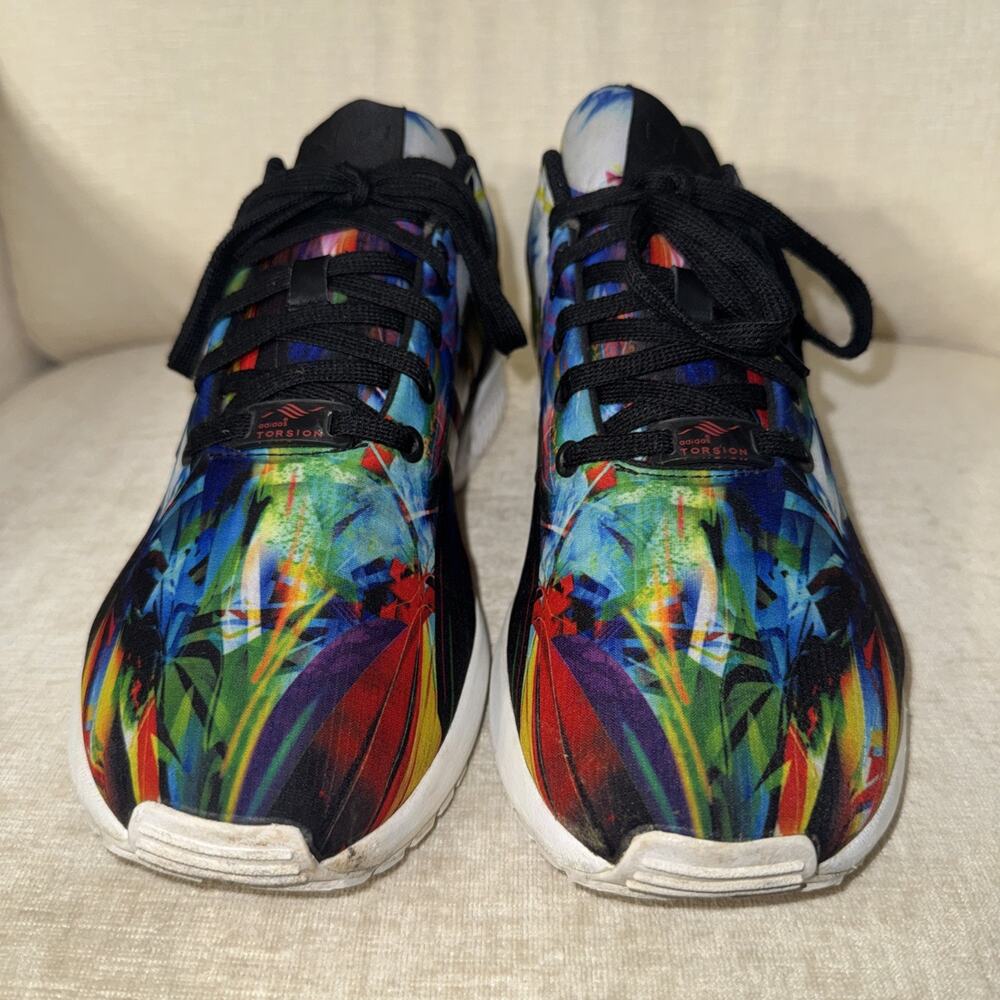 Adidas Torsion ZX Flux AF6323 Mens Size 11 Colorful Running Athletic Shoes EUC - Picture 7 of 12